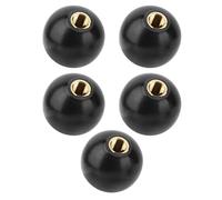 KENANLAN 5Pcs Black Round Ball Engineering Plastic Lever Knob M10*35 Machine Tool Replacement m10 Threaded Ball knob Machine knobs