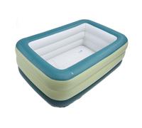 KENANLAN Above Ground Swimming Pool Inflatable Pool for Kids and Adults PVC Thickened 3 Layer Above Ground Blow Up Swimming Pool for Summer Water Party Backyard Garden Lawn (2.1m)