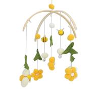 KENANLAN Baby Mobile Bee Flower Crib Mobile, Nordic Style, Infant Bedroom Hanging Toy with Refreshing Colour Combinations for Modern Home Decoration