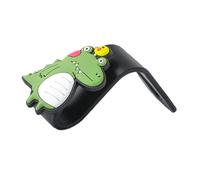 KENANLAN Car Headrest Hook Hanger, Cute Cartoon Pattern, Multifunctional Organizer for Coats, Umbrellas, and Tablet Grocery Bags (Green Dinosaur)