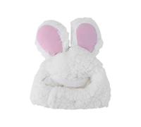 KENANLAN Cute Bunny Hat for Cat, Plush Headwear with Ears, Small Pet Costume for Halloween, Suitable for Small Animals