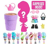 KENANLAN Cute Flowerpot Doll, Collectible Toy, Watering Will Bloom, Long Hair, Surprise Blind Box with 22 Different Female Dolls (A) (Colorful)