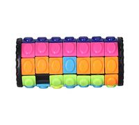 KENANLAN Cylinder Puzzle Brain Toy, Slide Rotate 3D Decompression Relief, ABS Material, Tyre Modeling, Color Cognition, Mental Development