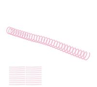 KENANLAN Durable and Sturdy 20Pcs Plastic Spiral Binding Coils 3/4in, wear, Rust, Convenient for A4 A5 Notebook with Strong Adhesion, Smooth Page Turning (Pink)