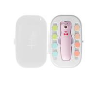 KENANLAN Electric Baby Nail File with 8 Replaceable Grinding Heads, Toddler Nail Clipper, USB Charging, Portable Nail Trimmer for Newborns, Infants, Toddlers (Bear Armor Grinder Pink)