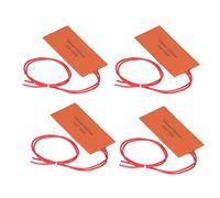 KENANLAN Electric Blanket Flexible Heating Mat 4PCS Silicone Rubber Heating Pad Flexible Heater Mat for Electric Blanket Oil Drum 12V 15W