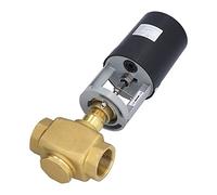 KENANLAN Electric Motorized Valve Brass 2 Way AC with Low Power Consumption and High Output Power for Industrial Process Control Systems (DN32)