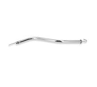 KENANLAN Engine Oil Dipstick 18-3/4 Inch Silver Chrome Plated Engine Oil Dipstick Tube Stainless Steel Replacement for Ford C-6 Transmissions