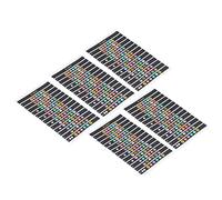KENANLAN Guitar Fretboard Sticker, Beginner Learner Practice, Easy to stick, no adhesive left, 10 sheets Fingerboard Decals, (T-101C [Full Color])