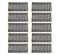KENANLAN Guitar Fretboard Sticker, Beginner Learner Practice, Easy to stick, no adhesive left, 10 sheets Fingerboard Decals, (T-101A【Black and White】)