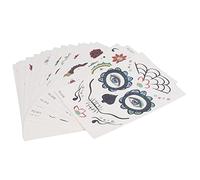 KENANLAN Halloween Tattoo Stickers, 18Pcs Funny Fake Face Stickers, for Parties, Clubs, Festivals, Halloween Temporary Body Art, Face Decals, Decorations