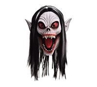KENANLAN Horror Halloween Mask with Wigs Scary Evil Ghost Devil Creepy Vampire Scary Costume Cosplay Party Decoration Prop