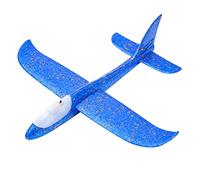 KENANLAN LED Light Glider Planes, High Safety, Exercise for Family Fun, Small and Light With LED Light, Suitable for Glider Planes, Beginners' Hand Throwing Gliders for Outdoor Sports (Blue)