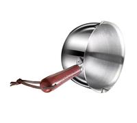 KENANLAN Mini Butter Warmer Pot 300ml 410 Stainless Steel Oil Milk Warmer Pan Small Saucepan for Kitchen