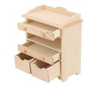 KENANLAN Mini Drawer Cabinet Pendant, DIY Dollhouse Solid Wood Furniture, Exquisite Miniature Decoration Toy with Lifelike Details, Retro and Delicate Look, Great for DIY Decoration