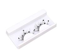 KENANLAN Sequin Flutter Lash False Eyelashes, Fluffy Wispy Love Shape Fake Eyelashes with Sequin, Reusable Faux Eyelashes for Christmas, Cosplay and Stage Performances (A13)