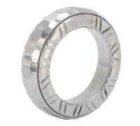 KENANLAN Stainless Steel Fingertip Haptic Ring, Wheel Groove Toggle Stimulating Ring with Mindfulness Exercises, Commute and Downtime Stress Relief