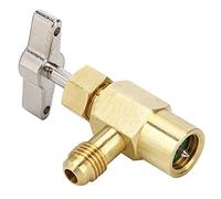 KENANLAN T-shape handle design, high precision thread, durable brass material, practical air conditioning tool for R134A refrigerant can opener