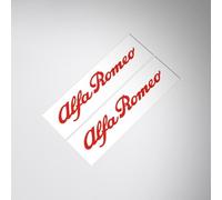 KENANS Emblem Badge Decal Logo Sticker for Alfa Romeo 159, Car Emblems Decals Sticker Badge Decoration Accessories,Red-10.5×2.25cm