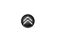 KENANS Emblem Badge Decal Logo Sticker for Citroen C1 C2 C6 C8 Berlingo DS3 DS4 DS5, Car Emblems Decals Sticker Badge Decoration Accessories,Metal Black(Diameter 14mm)
