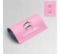 KENANS Emblem Badge Decal Logo Sticker for Citroen C1 C2 C6 C8 Berlingo DS3 DS4 DS5, Car Emblems Decals Sticker Badge Decoration Accessories,Pink