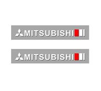 KENANS Emblem Badge Decal Logo Sticker for Mitsubishi ASX Colt Turbo Eclipse Cross Outlander Pajero Shogun, Car Emblems Decals Sticker Badge Decoration Accessories,2pcs-Laser Color