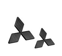 KENANS Emblem Badge Decal Logo Sticker for Mitsubishi Shogun Sport/Pajero Sport, Car Emblems Decals Sticker Badge Decoration Accessories,Carbon fiber