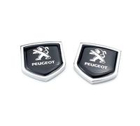 KENANS Emblem Badge Decal Logo Sticker for Peugeot 2008 e-2008 206 CC 207 208 e-208, Car Emblems Decals Sticker Badge Decoration Accessories