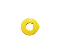 KENANS Emblem Badge Decal Logo Sticker for Steering Wheel for Smart #1 Smart 1, Car Emblems Decals Sticker Badge Decoration Accessories,Yellow
