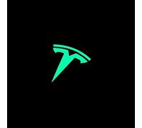 KENANS Emblem Badge Decal Logo Sticker for Tesla, Car Emblems Decals Sticker Badge Decoration Accessories,Luminous