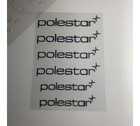 KENANS Emblem Badge Decal Logo Sticker for Volvo Polestar, Car Emblems Decals Sticker Badge Decoration Accessories,Bla-ck