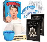 KENASHII Super Nose Wax Kit | 100 g Wax, 24 Applicators No Microwave Required New and Ear Hair Removal Nasal Waxing For Men Women 12 X Balm Wipes Mustache Guards Storage Bag