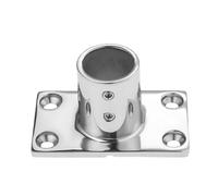 KENBT 1pc 1" 25mm Tube Pipe Rectangular Base Yachts Stainless Steel 90 Degree Hand Rail Fitting Boats Accessories Fit Boat,Anti-rust