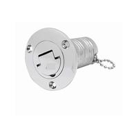 KENBT 1PC Stainless Steel 316 Deck Filler GAS FUEL WASTE WATER 38mm Mirror Polish Marine Boat Hardware Deck Filler Cap,Anti-rust(38mm FUEL)