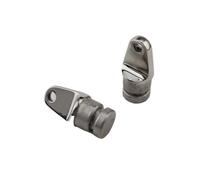 KENBT 2 Pcs 316 Stainless Steel Boat Top Inside Eye 22mm 7/8'' Rounded End,Anti-rust