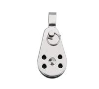 KENBT 25mm 316 Stainless Steel Pulley Single Wheel Load Bearing Swivel Lifting Rope Pulley For Block Rope Runner Boat Accessorie,Anti-rust