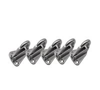 KENBT 5PCS 316 Stainless Steel Fending Hooks Spring Clip Eye Hook Marine Boat Hardware Accessories Sail Tug Hook,Anti-rust