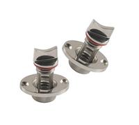 KENBT Boat Drain, Boat Vent Connector Fitting For Boats Parts, High Polished 316 Stainless Steel Bilge Drain,Anti-rust(2pcs)