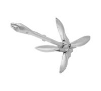 KENBT Boat Fittings Polished Stainless Steel Grapnel Anchor. Claw Anchor. Folding Anchor,Anchor Grapnel Anchor Docking Hardware For Marine,Anti-rust(8KG)