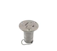 KENBT Boat Gas/Fuel/Water/Waste/Diesel Deck Fill/Filler With Keyless Cap Mirror- Polished Stainless Steel Hardware For Boat Yacht Caravan,Anti-rust