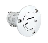 KENBT Marine Hardware 316 Stainless Steel 1.5" 38mm Deck Filler Fill Fuel Gas Water Waste Keyless Cap Boat Accessories Yacht,Anti-rust