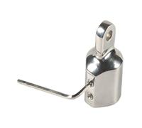 KENBT Pipe Eye End Cap, Heavy Top Cap External Eye End Boat Fittings With Two Screws Marine Hardware,Anti-rust