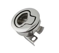 KENBT Round Flush Pull Slam Latch For Boat Marine Deck Hatches Lift Pull Handle Non Key Marine Deck Locker,Anti-rust