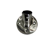 KENBT Ship Yacht Stainless Steel 60 Degree Long Arm Square Bottom Pipe Seat Marine Yacht Hardware,Anti-rust(22mm)