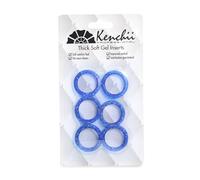 Kenchii Extra Soft Shear Finger Ring Inserts, Blue | Thick cushioned inserts, added grip and cutting control, reduced finger fatigue, durable flexible material