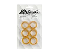 Kenchii Extra Soft Shear Finger Ring Inserts, Gold | Thick cushioned inserts, added grip and cutting control, reduced finger fatigue, durable flexible material