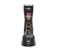 Kenchii Flash 5 Professional Dog Grooming Clippers, Cordless 5-Speed Pet Hair Trimmer for Thick Coats & Matted Fur, Quiet Heavy Duty Clipper, 5-in-1 Adjustable Blade, LCD Display, USB-C (Wolf Edition)