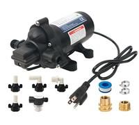 KENCIT T33 Automatic On-Demand Diaphragm Pump 115Vac, 4.0GPM, 45PSI, Industrial Water Pressure Pump for Kitchen, Bathroom, RV, Marine Yacht, Caravan, Garden