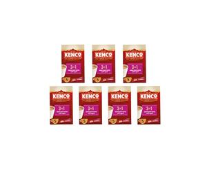 Kenco 3 in 1 Smooth White Instant Coffee with Sugar Sachets 5x20g (Pack of 7, Total 35 Sachets, 700g)