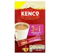 Kenco 3 in 1 Smooth White Instant Coffee with Sugar Sachets X5